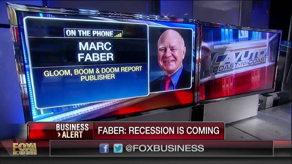 Marc Faber denkt dat we al in een recessie zijn aanbeland
